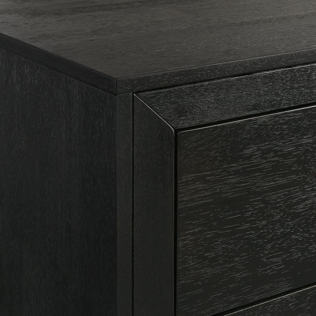 Allan 2-Drawer Nightstand in Black