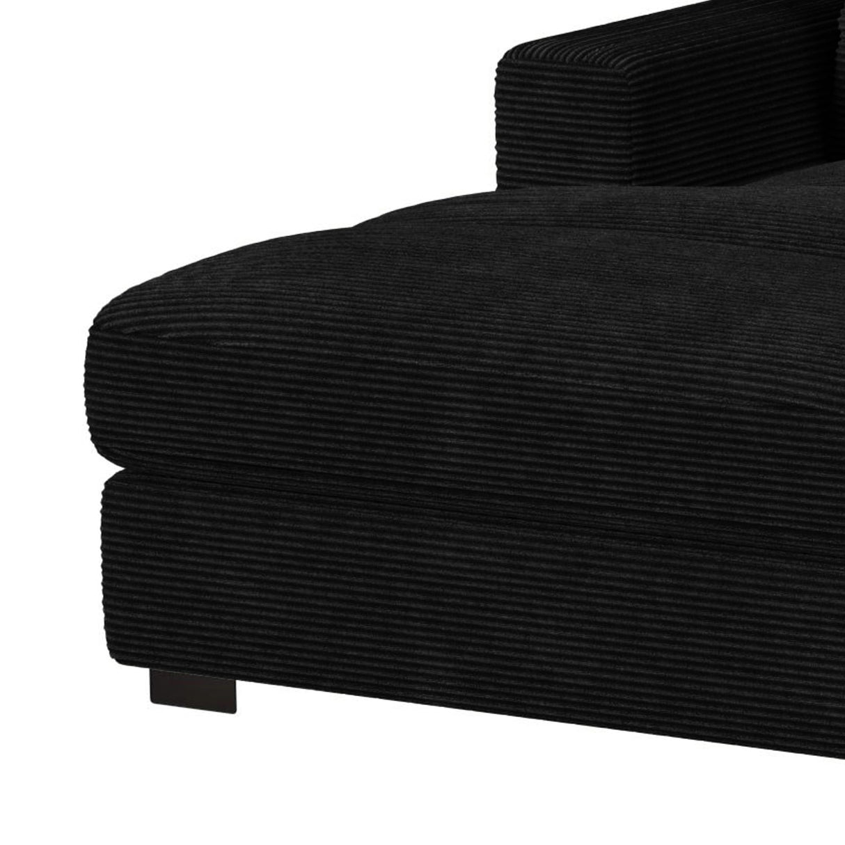 Arizona 6PC Sectional Set with LHF Chaise in Steno Black