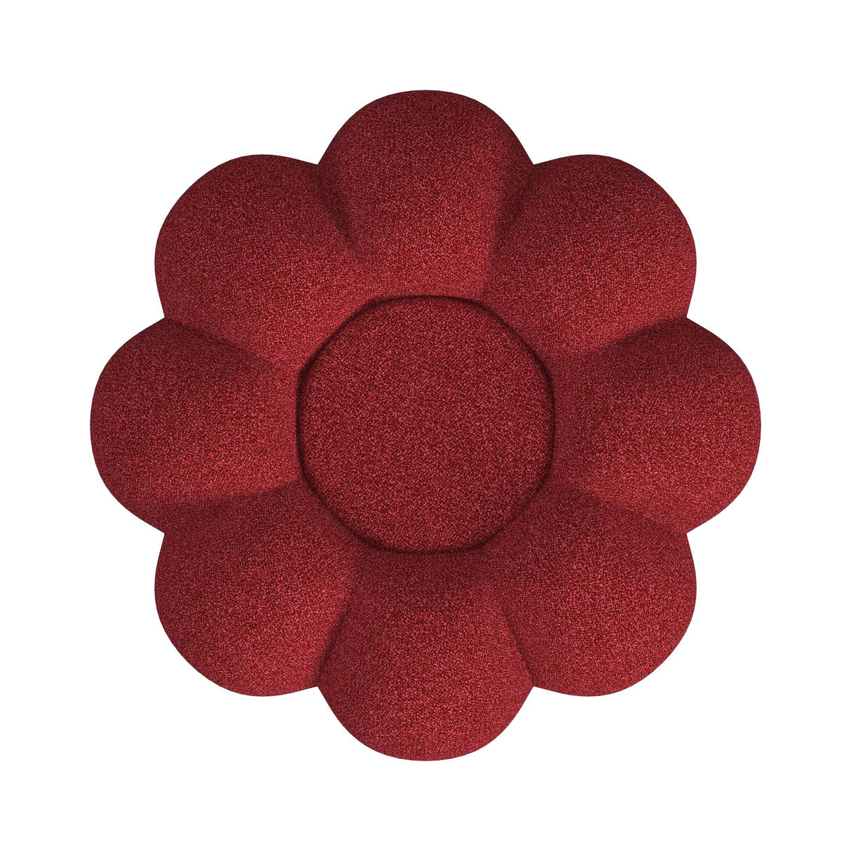 Bubble Swivel Chair and Ottoman in Red