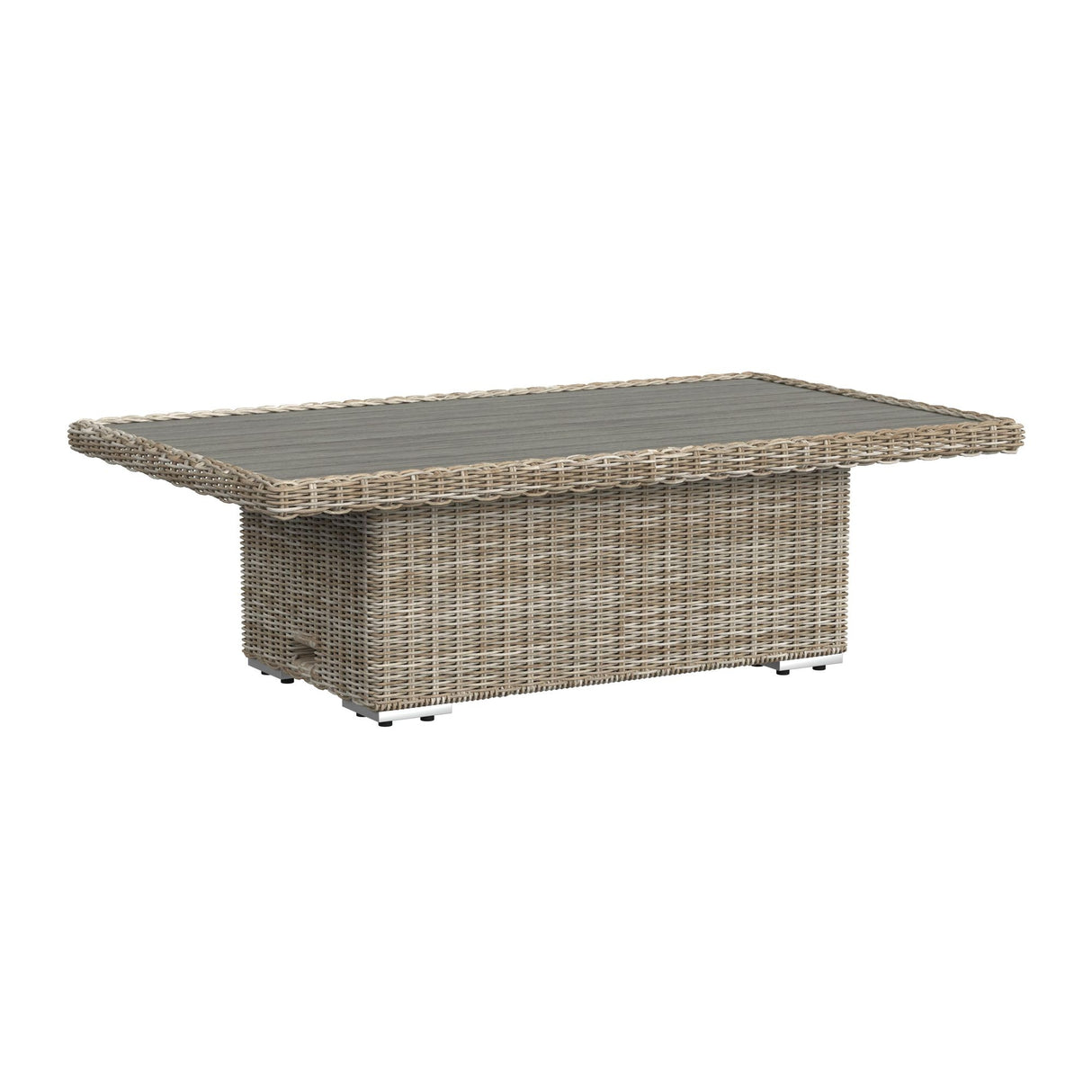 Carmona 6PC Conversion Set in Natural and Olefin Beige with Ottoman