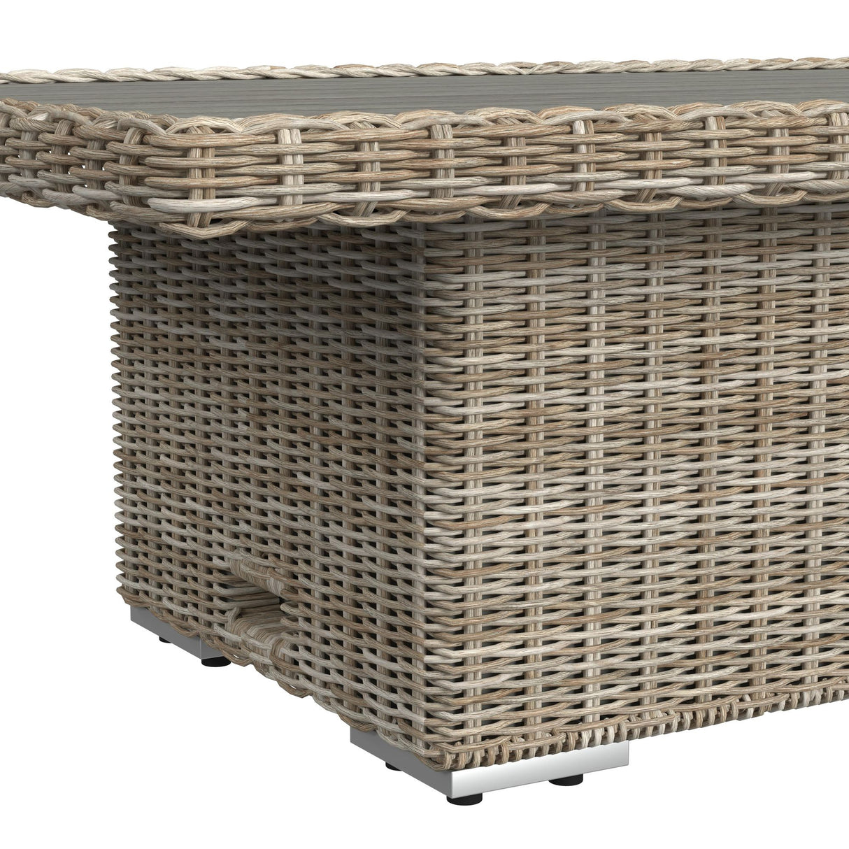 Carmona 6PC Conversion Set in Natural and Olefin Beige with Ottoman