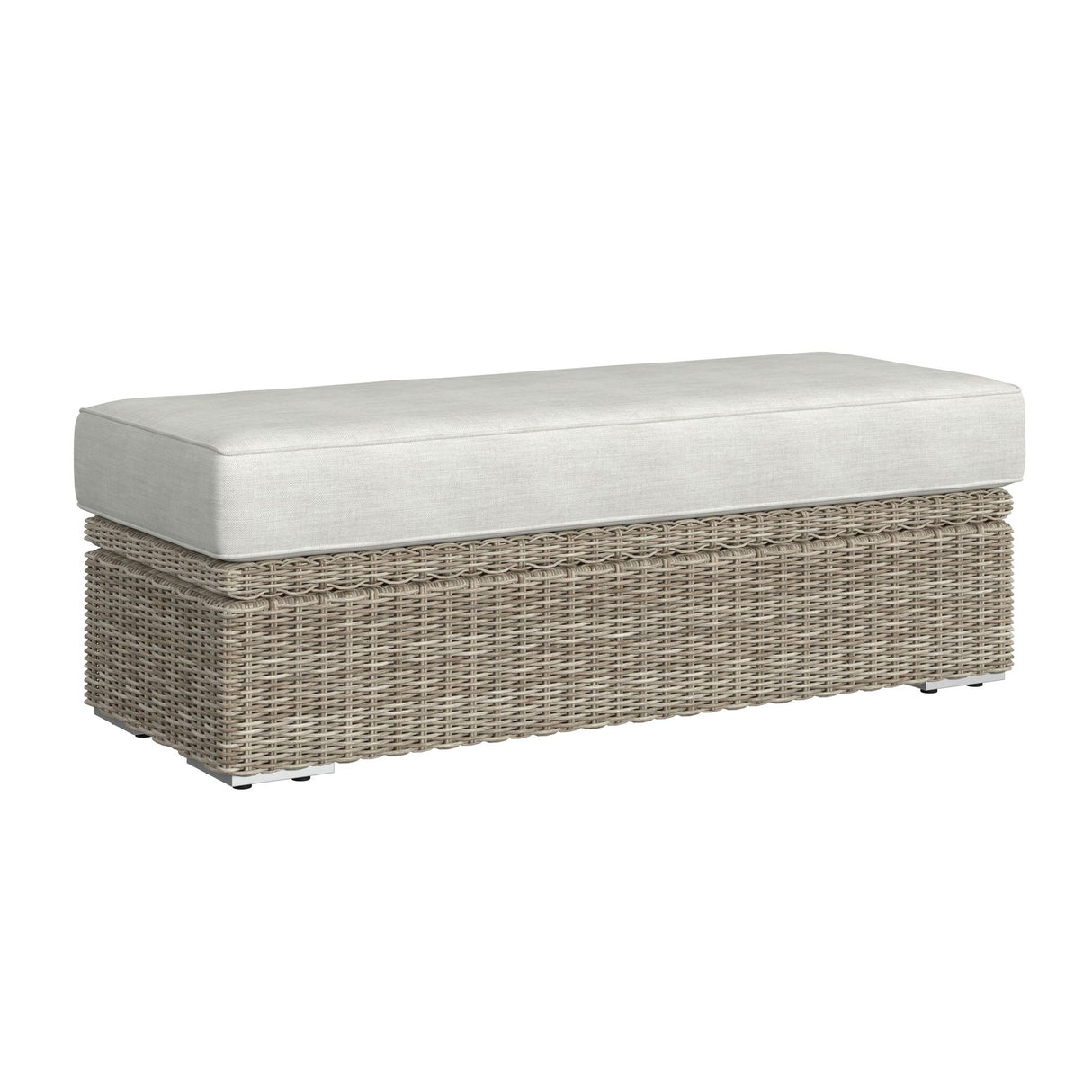 Carmona 6PC Conversion Set in Natural and Olefin Beige with Ottoman