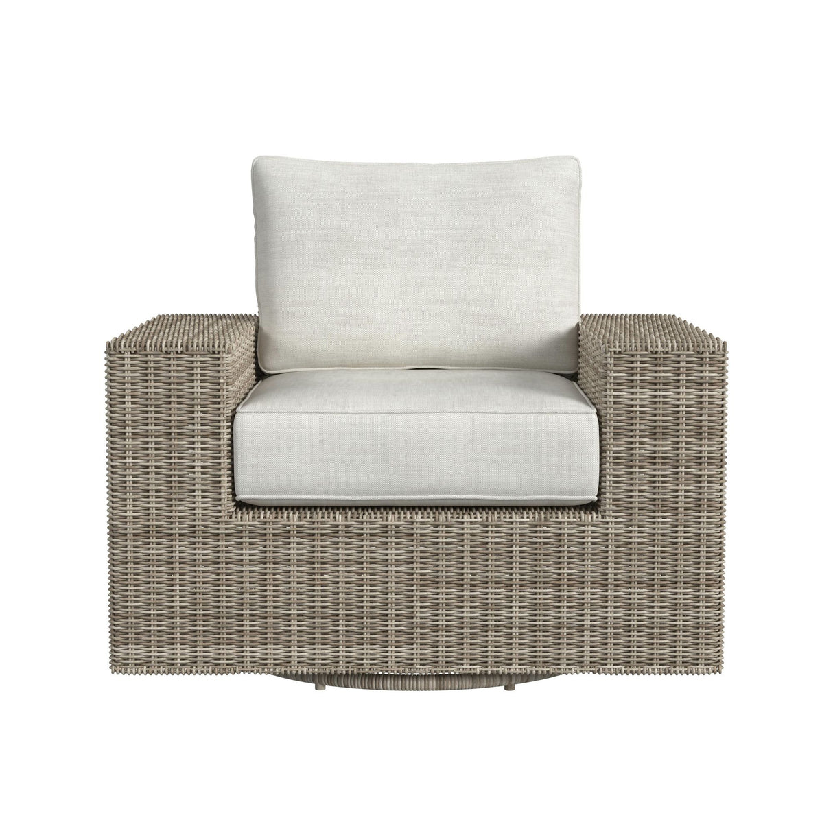 Carmona Swivel Chair - Natural and Olefin Beige