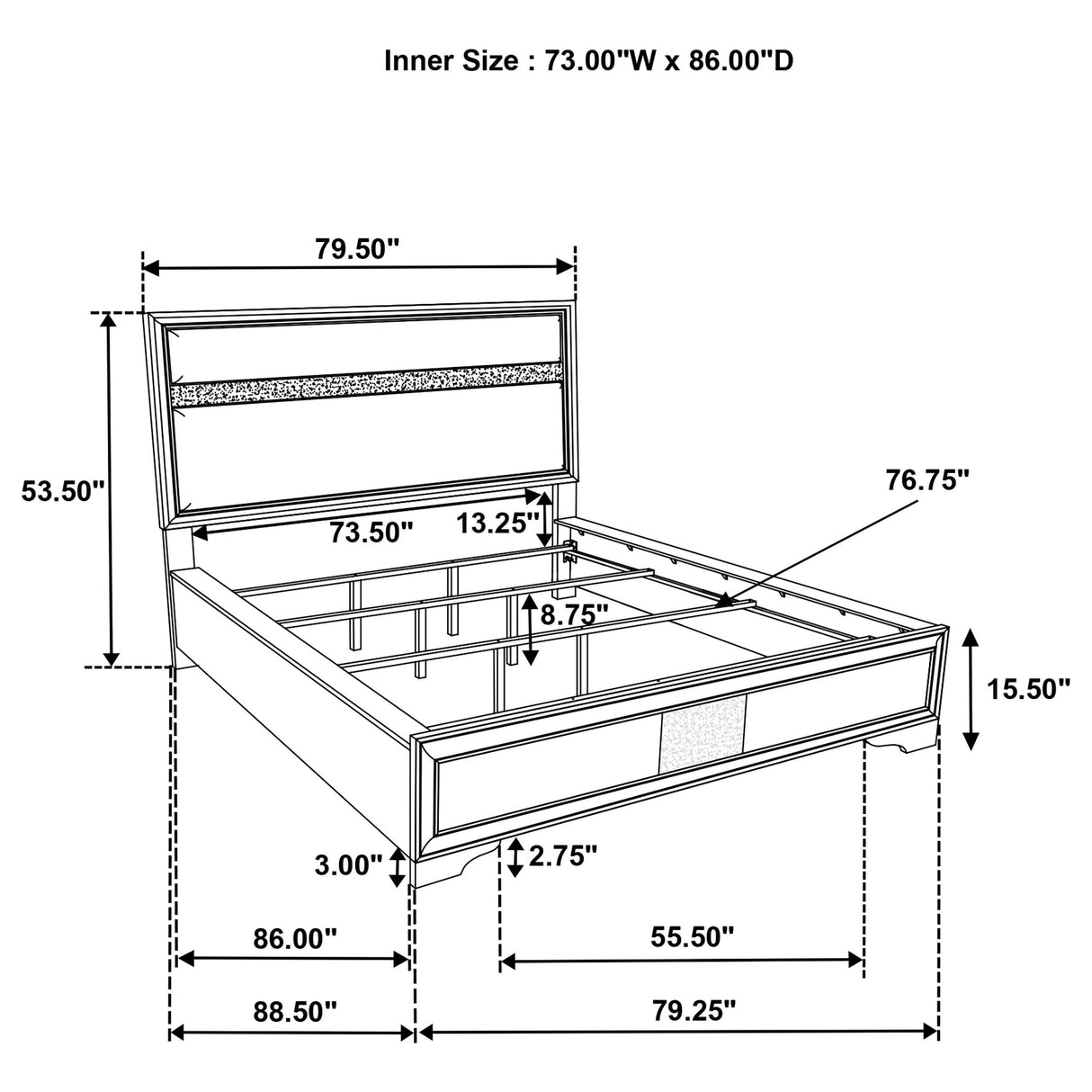 Miranda Panel Bed
