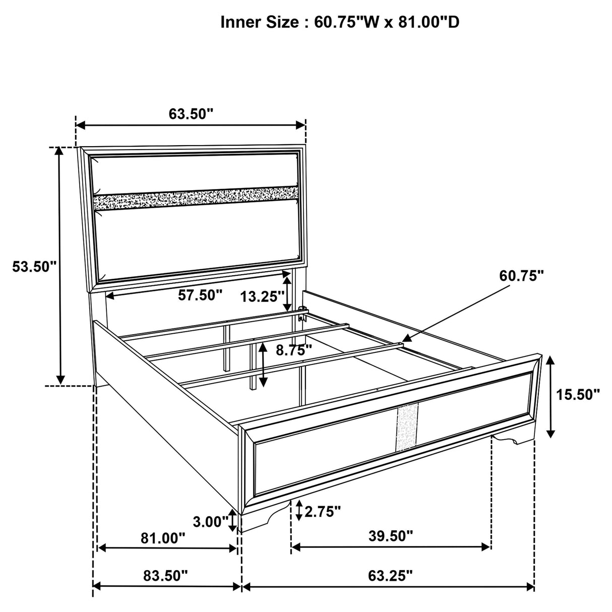 Miranda Panel Bed