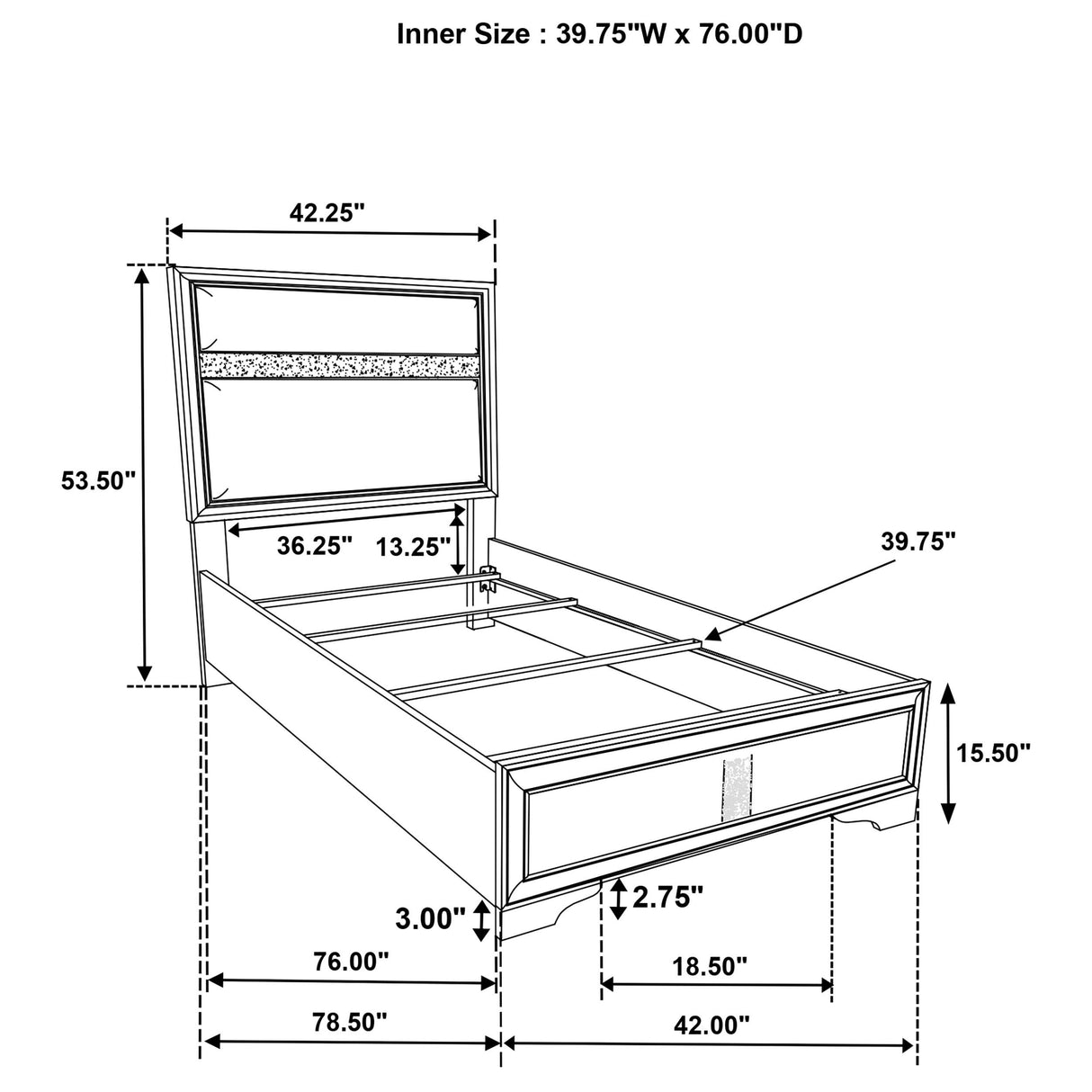 Miranda Panel Bed