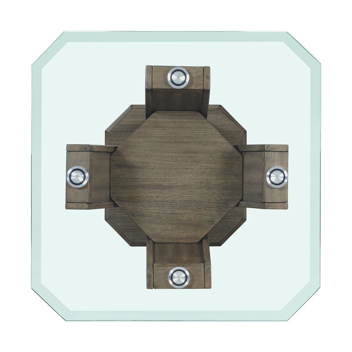 Dapper Square End Table Grey