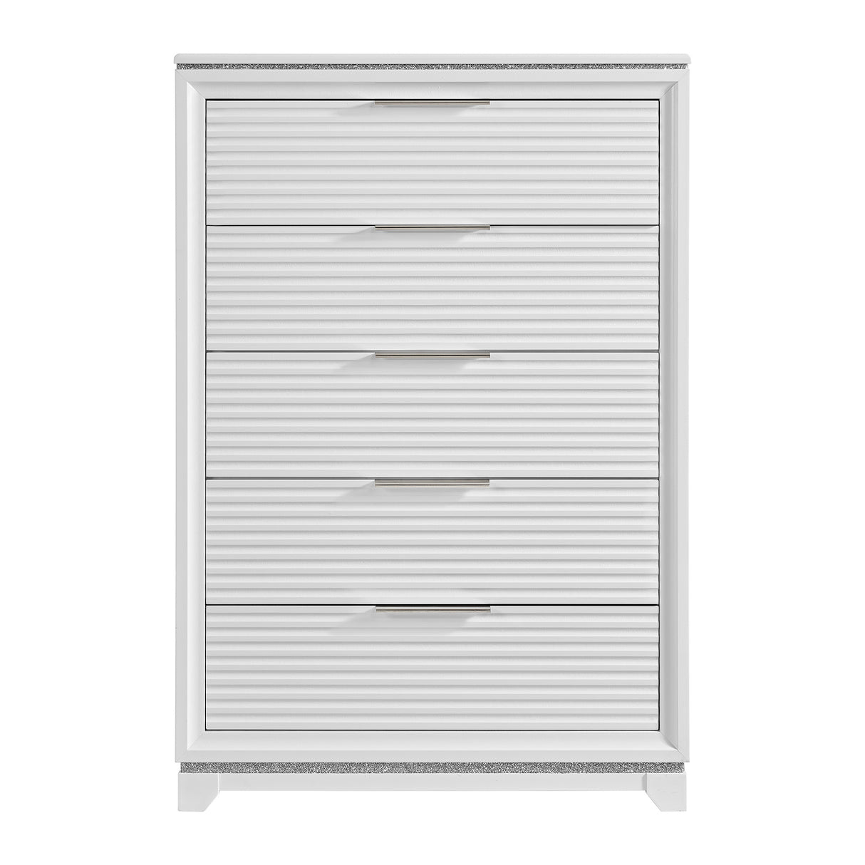 Denmark 5-Drawer Chest in White