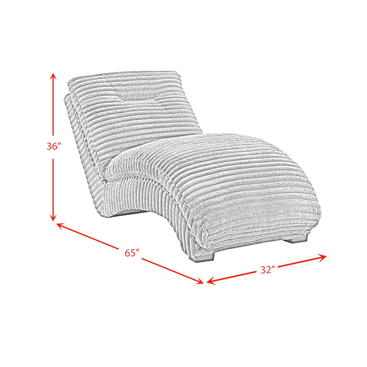 Dominick II Chaise in Masis Taupe
