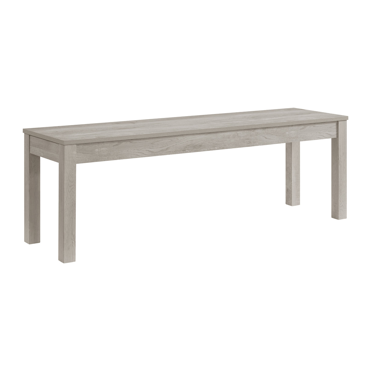 Eleanor Standard Height Dining Set in White-Rectangular Table and Four Chairs