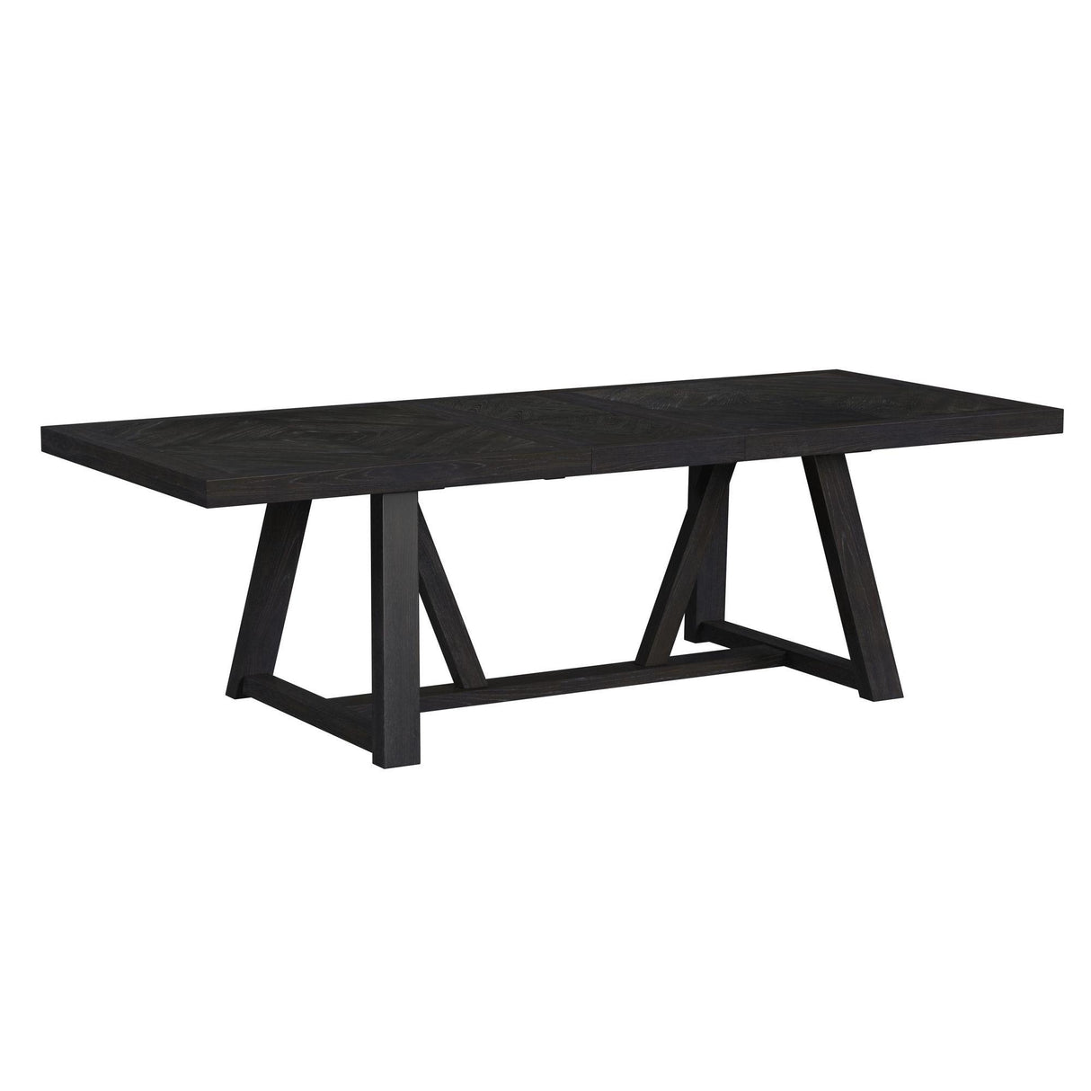 Transcend Standard Height Dining Set in Charcoal-Table and Four Chairs