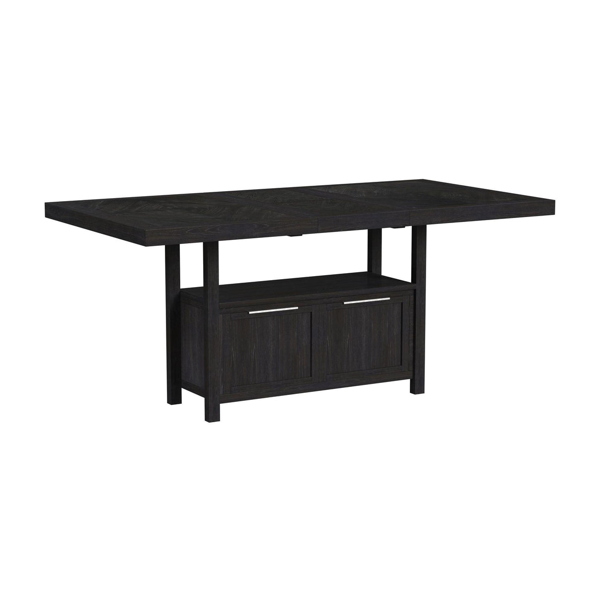 Transcend Counter Height Dining Set in Charcoal-Table and Four Chairs