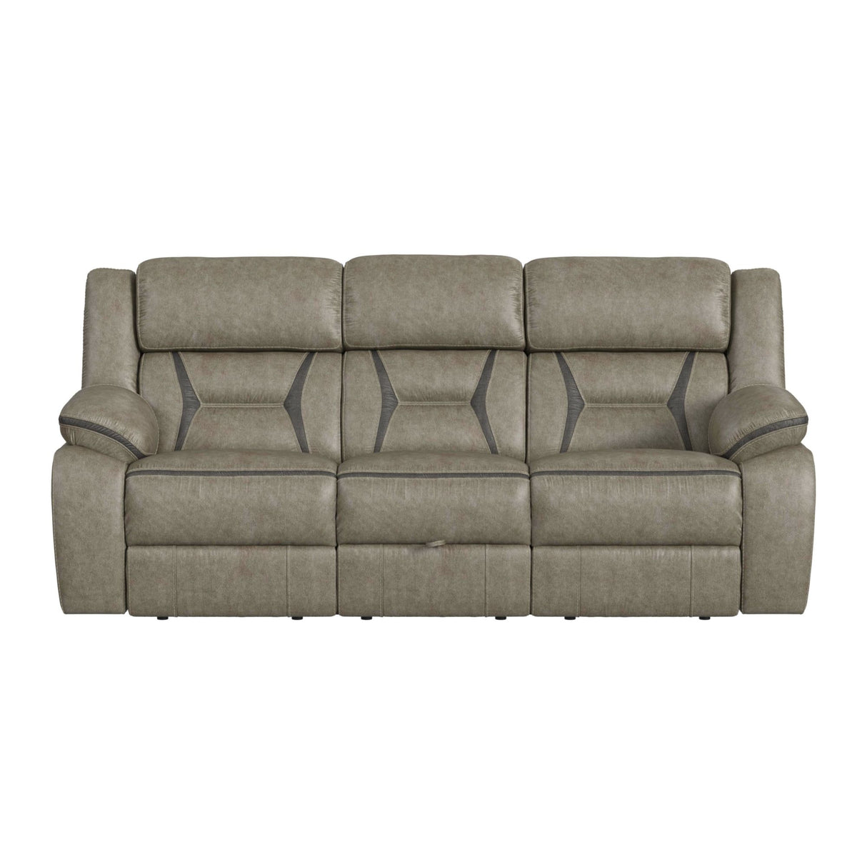 Engage Motion Sofa with DDT, Drawer and PWS in Corral Grey