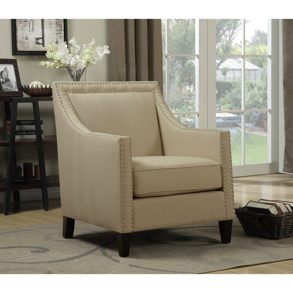 Erica 497 Chair W/Chrome Nails Heirloom Natural (ISTA 3)