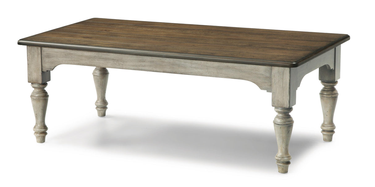 Flexsteel Plymouth Rectangular Cocktail Table in Two-Tone