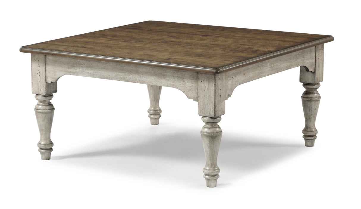 Flexsteel Plymouth Square Cocktail Table in Two-Tone