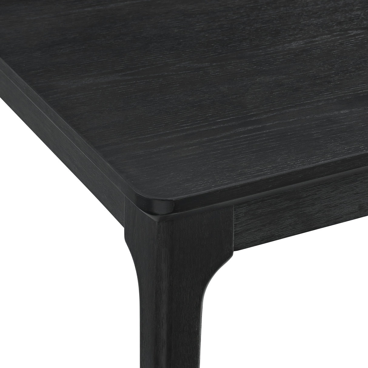 Garcia 6PC Dining Set with Table, 4 Chairs, and Bench in Black