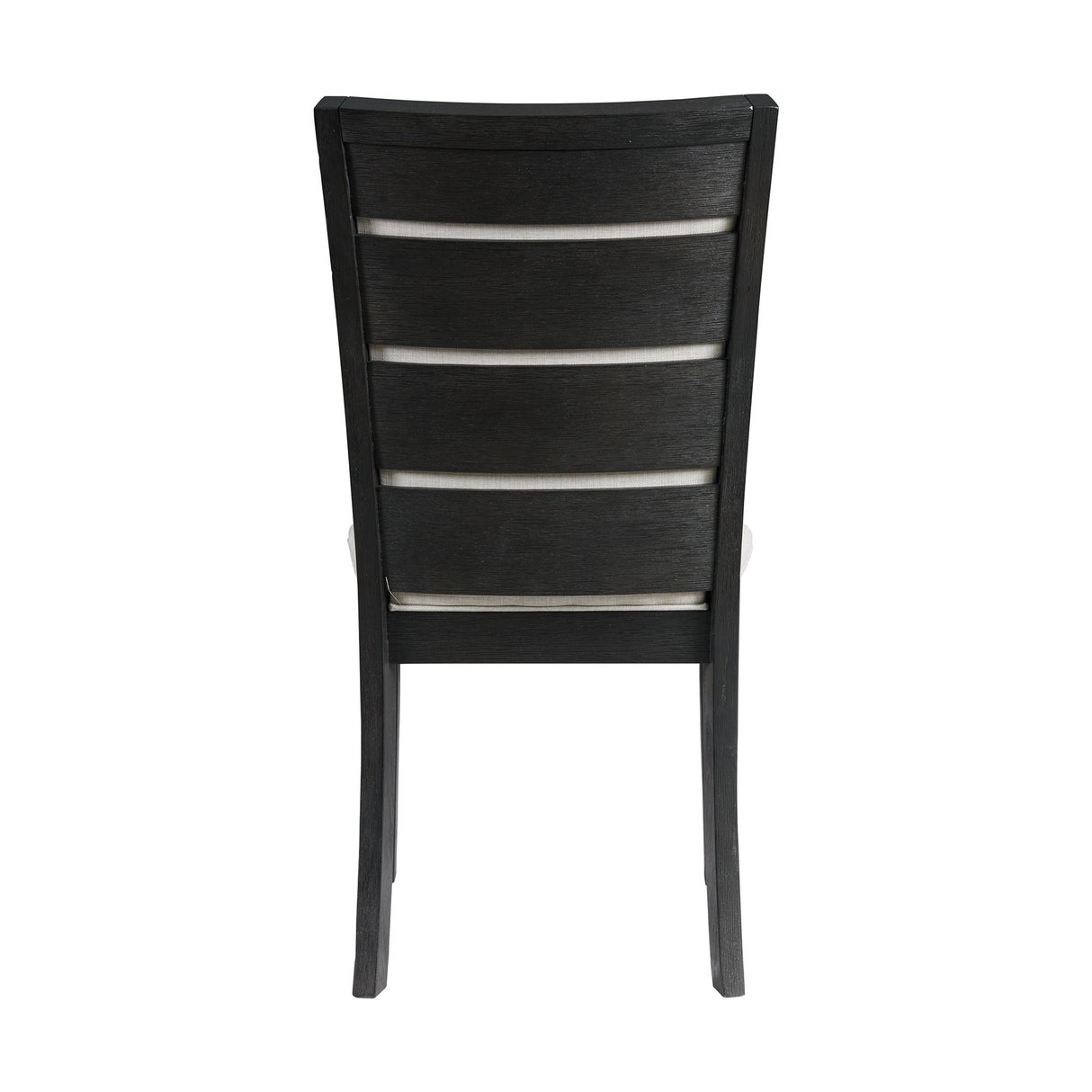 Grady 7PC Dining Set in Black-Table & Six Slat Back Chairs
