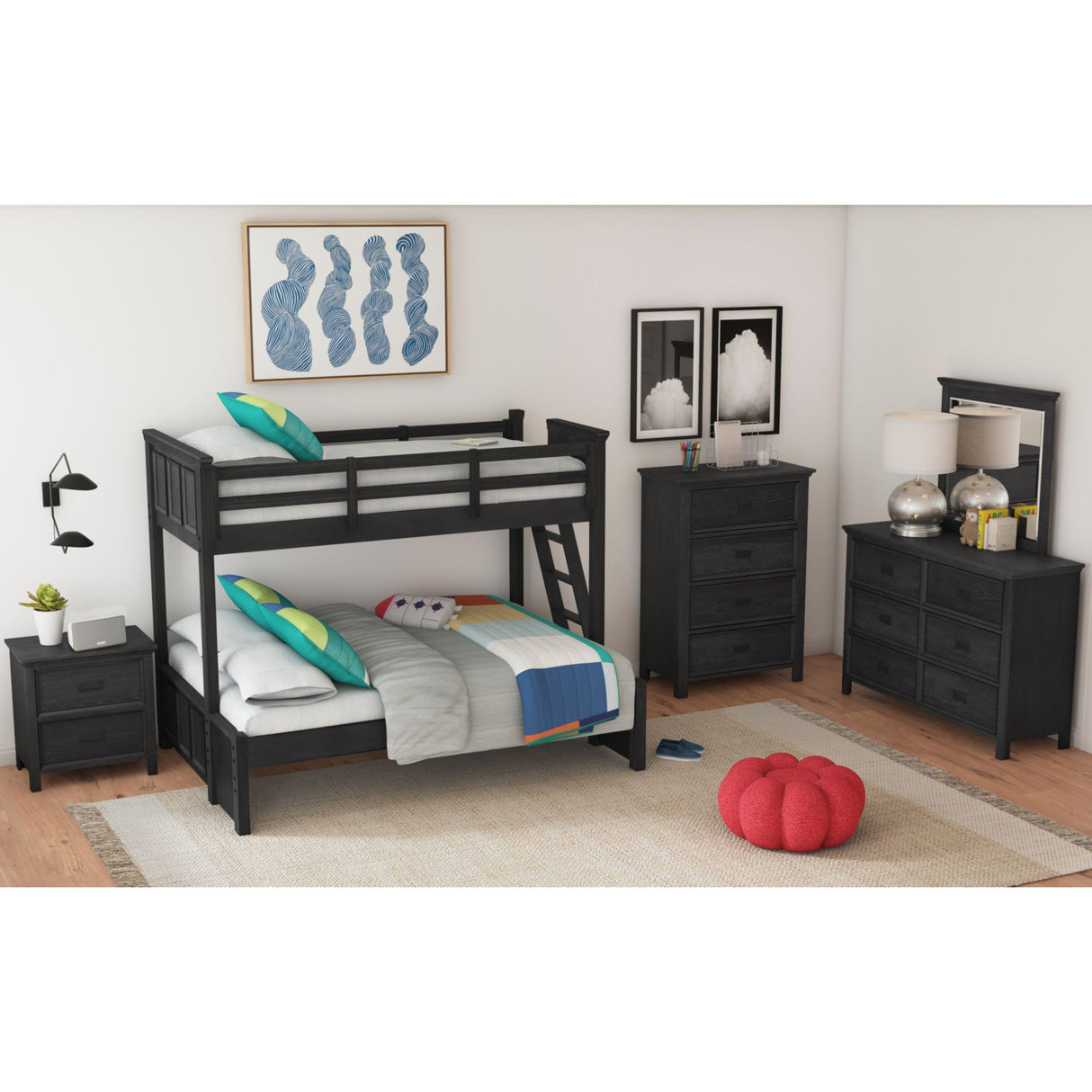 Hampton Kids Over Bunk with Ladder