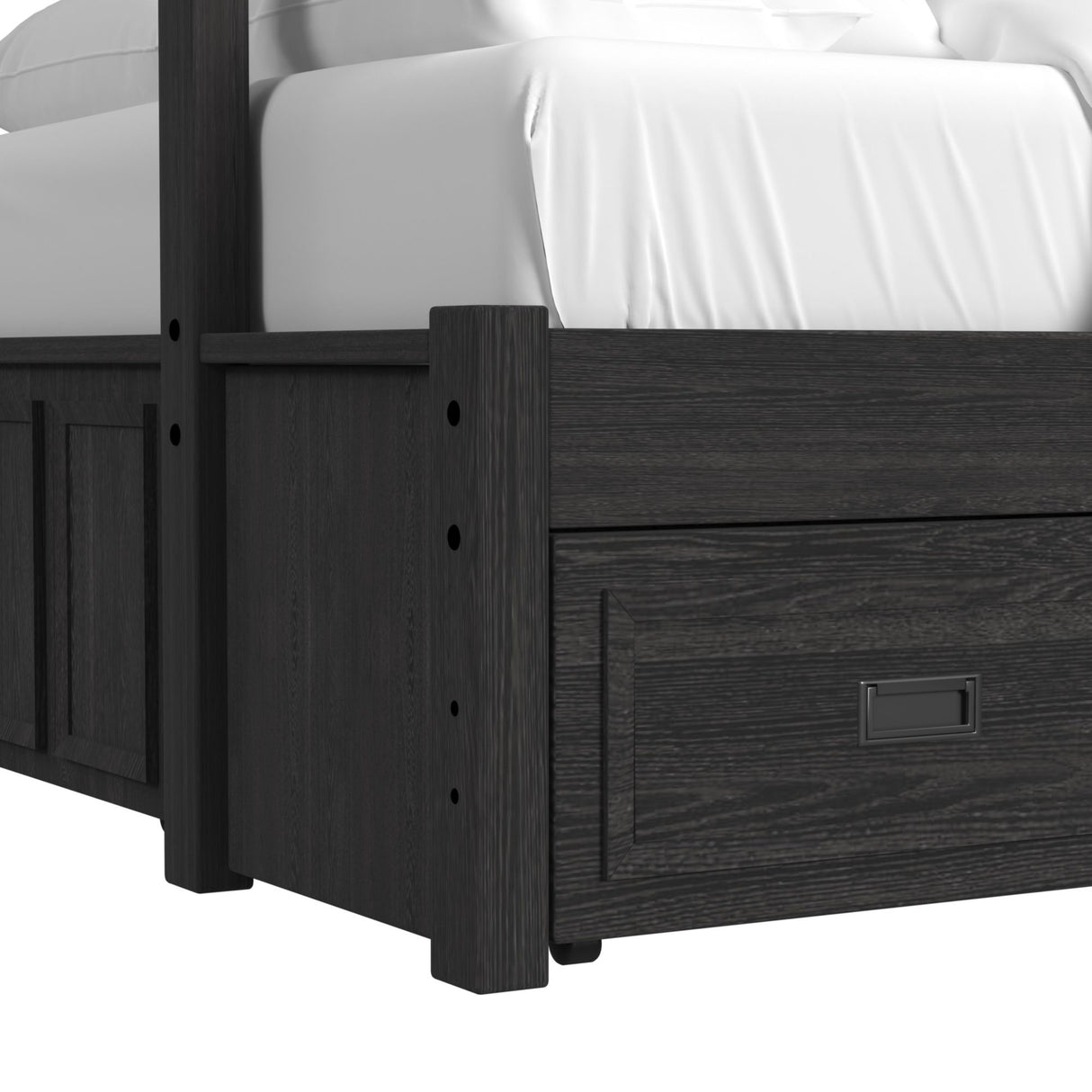 Hampton Kids Over Bunk with Ladder and Trundle Bedroom Set