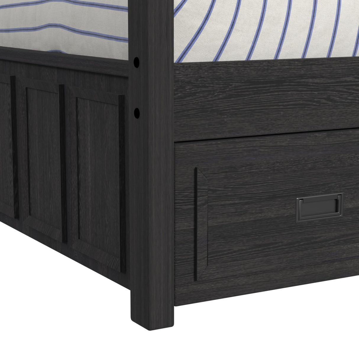 Hampton Kids Over Bunk with Ladder and Trundle Bedroom Set