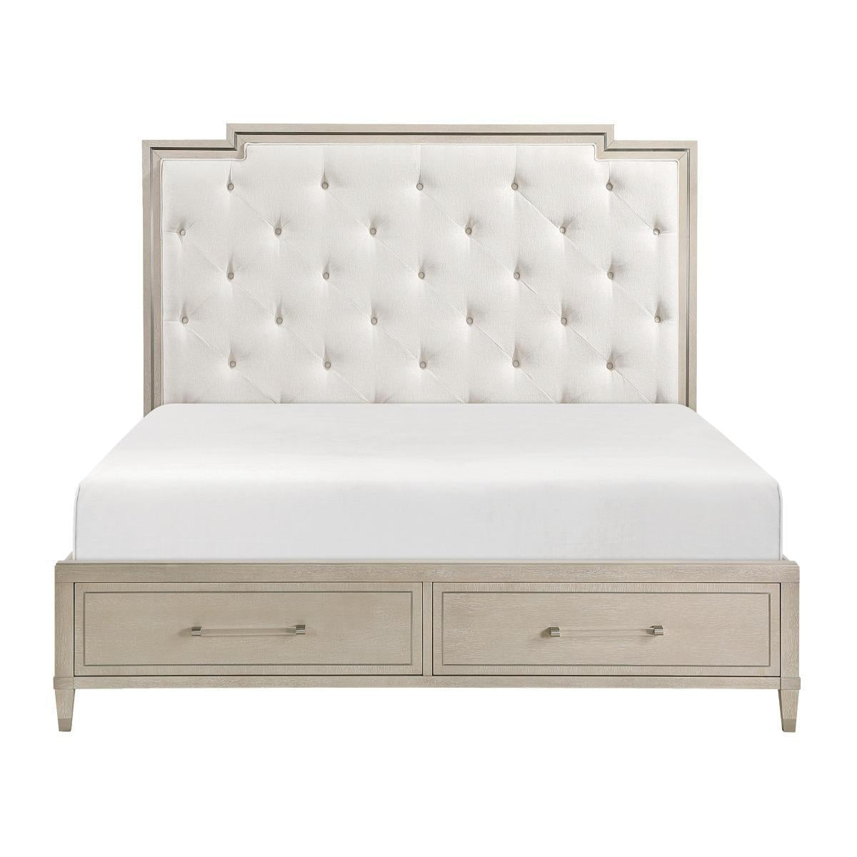 Genoa California King & Eastern King Platform Bed with Footboard Storage image