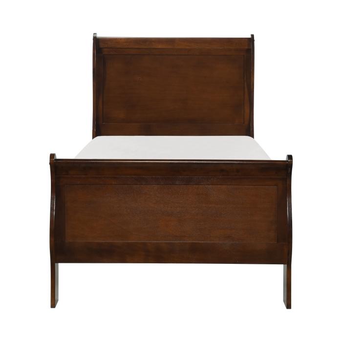 Mayville Twin Sleigh in Brown Cherry 2147T-1