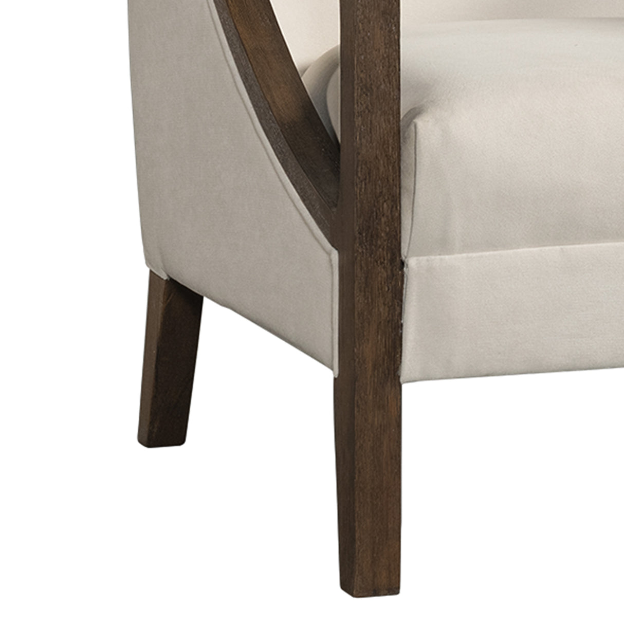 Hopkins Chair w/Brown Arm Columbia Natural(ISTA 3)