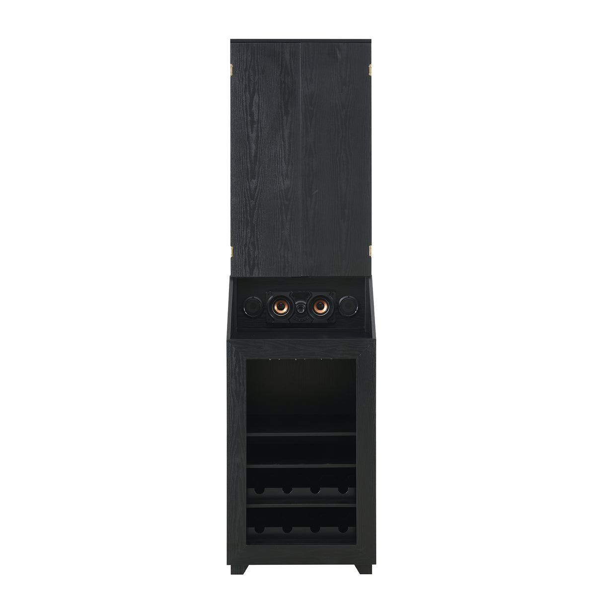 Hurricanes Dartboard Cabinet with Speaker and LED in Black (3A Packing)