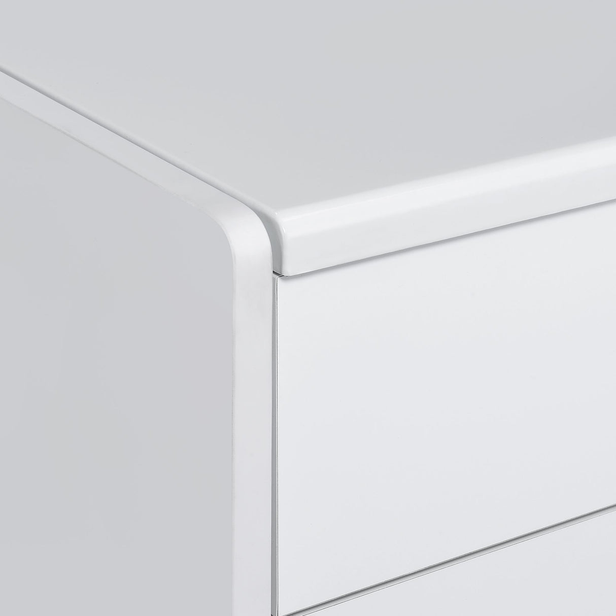 Irvine Mini Dressing Table with Stool, LED and USB in Glossy White
