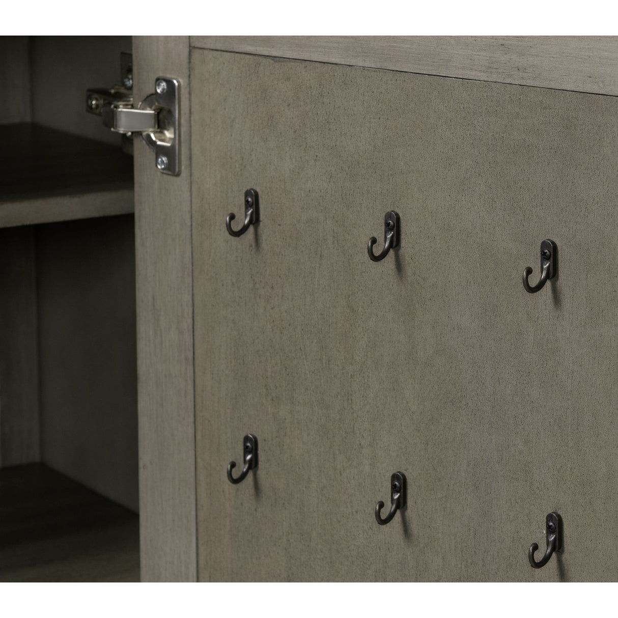 Kings Court 1 Door and 7-Drawer Chest in Grey