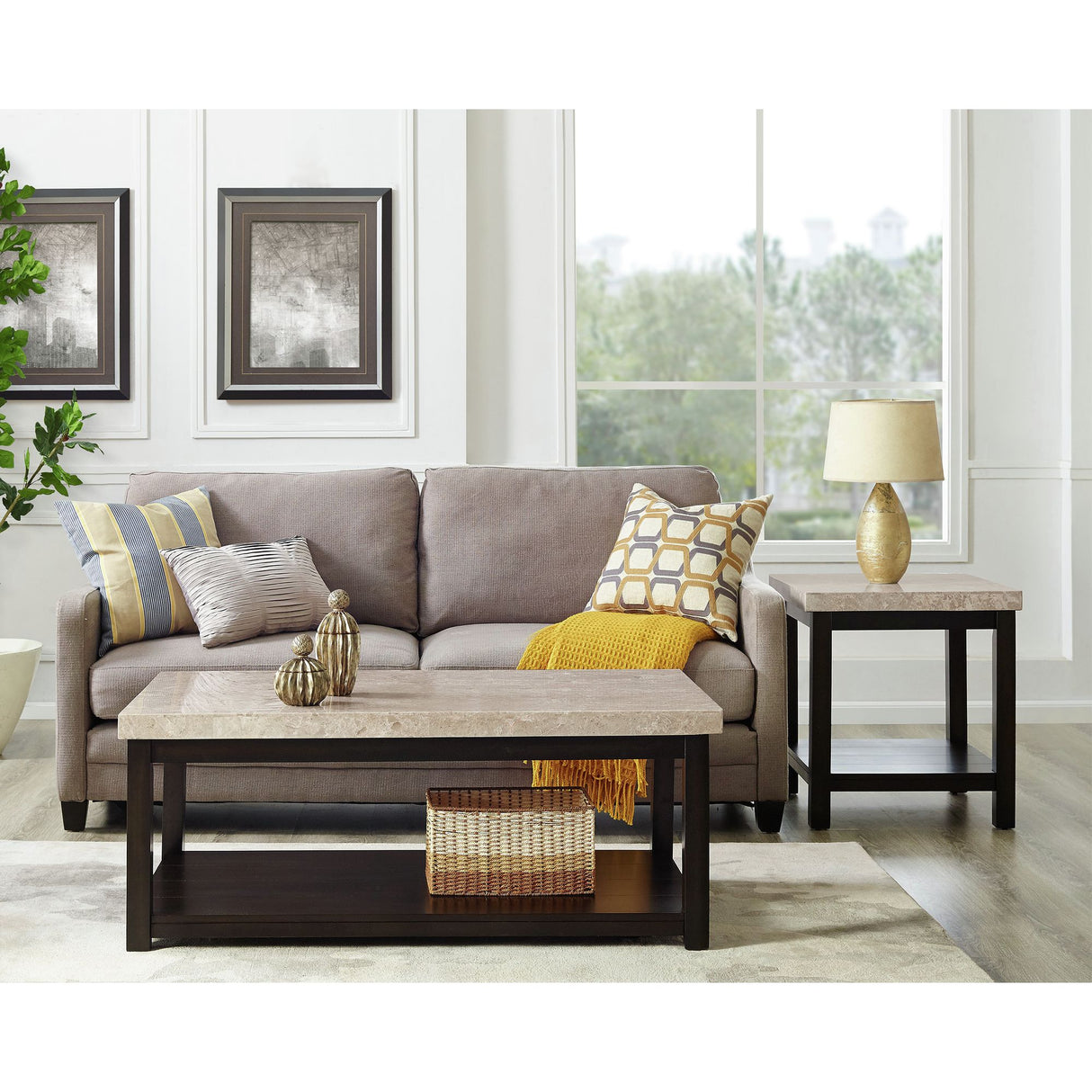 Kansas 2PC Occasional Table Set-Coffee Table & One End Table