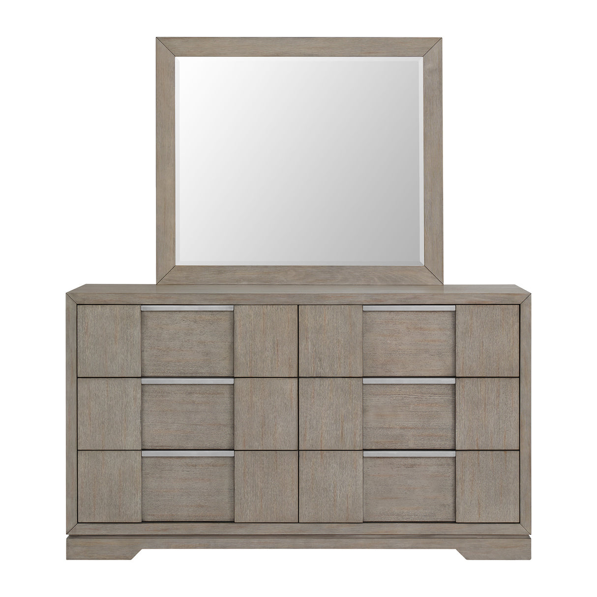 Kelis Dresser and Mirror Set in Grey