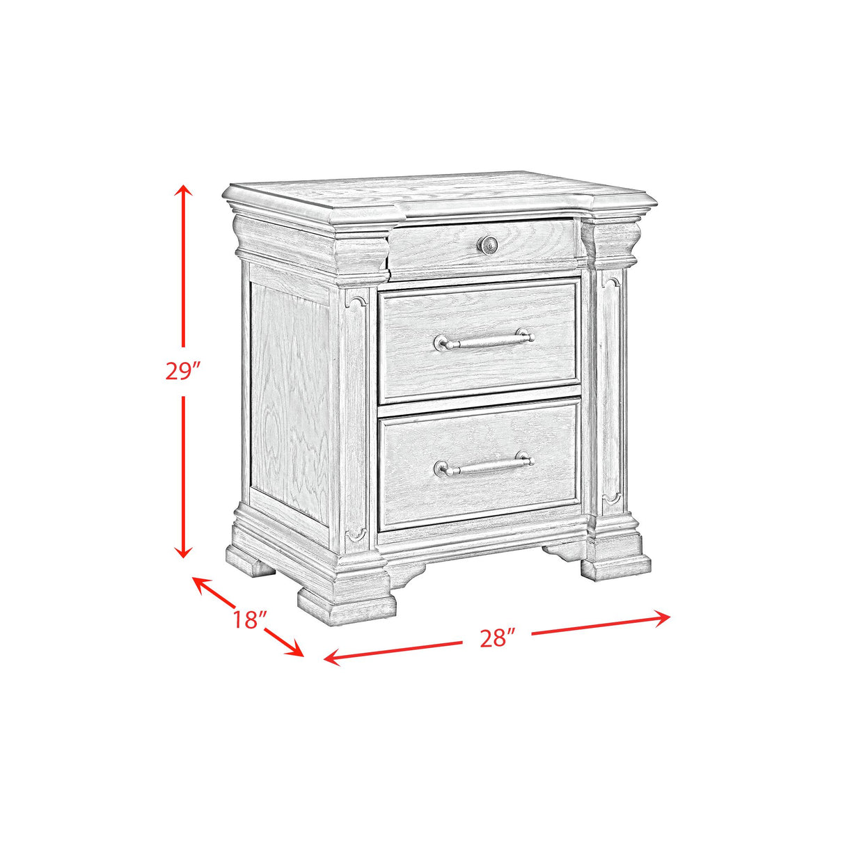 Kings Court Storage Bedroom Set