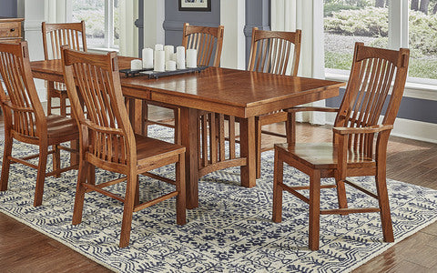 LAUOA276K Slat Arm Chair- Antique Oak Finish