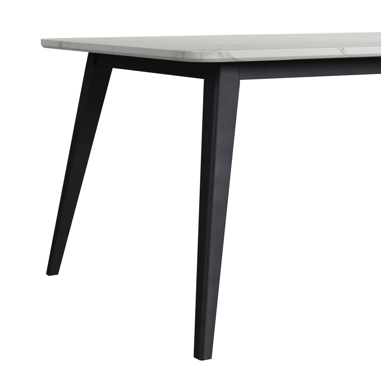 Marlene Standard Height Dining Set in Black-Table and Four Chairs