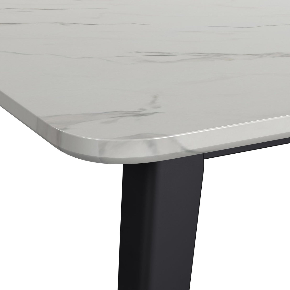 Marlene Standard Height Dining Set in Black-Table and Four Chairs