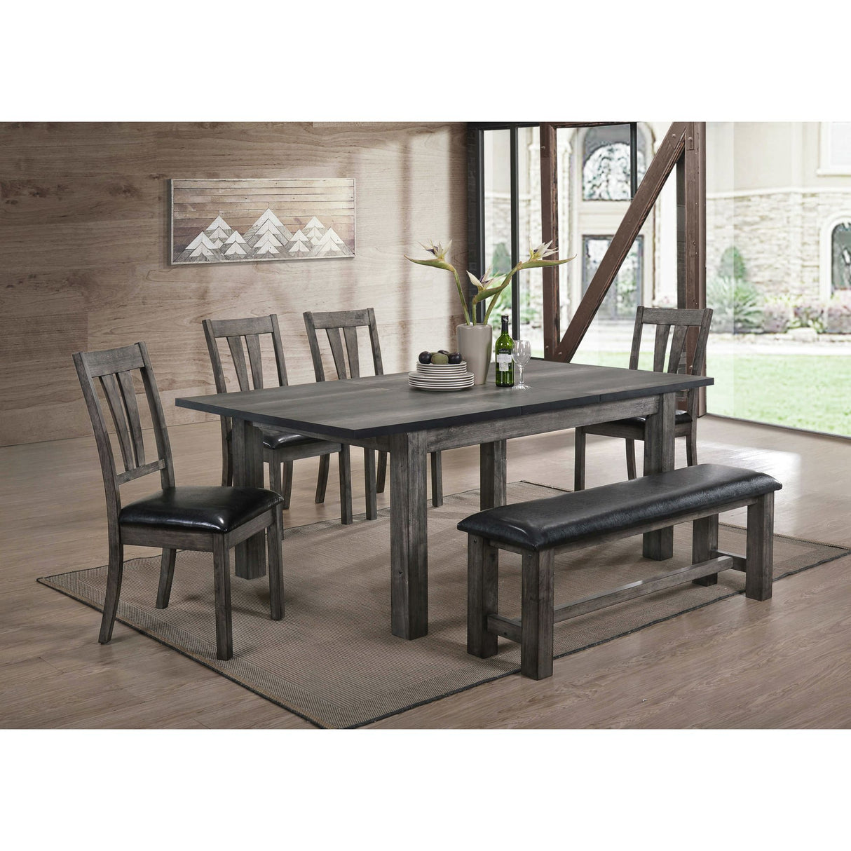 Nathan Bench W/Pu Padded Seat