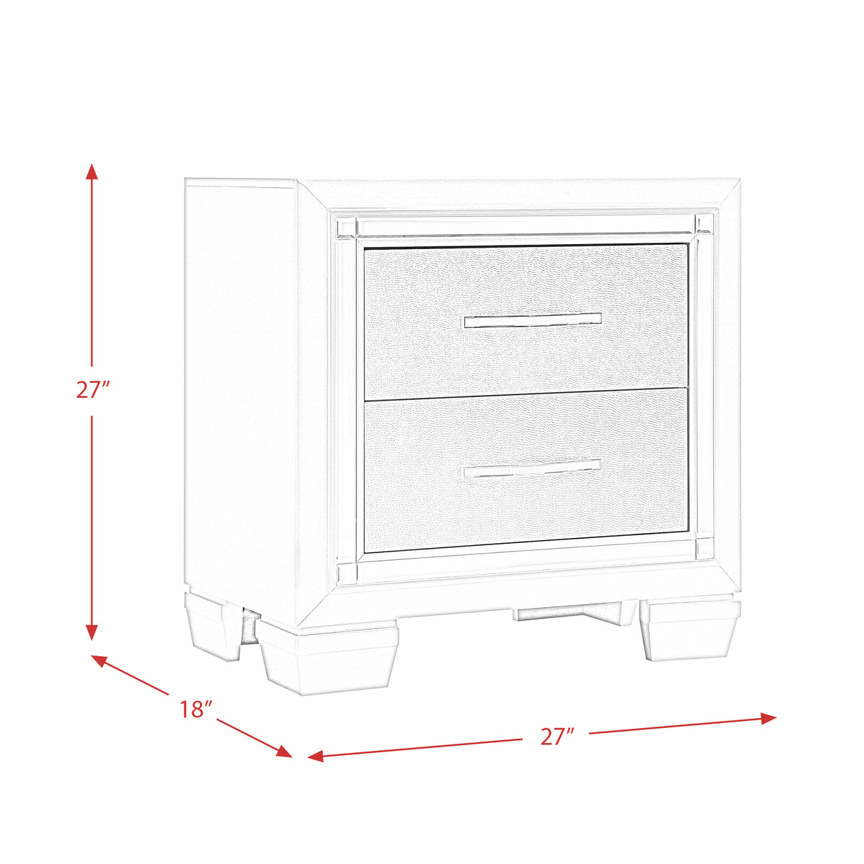 Platinum Queen Platform Storage 5PC Set
