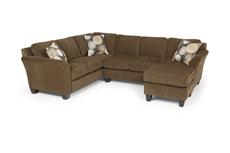 2 Piece Sectional (10,45) - Brinkley Tobacco