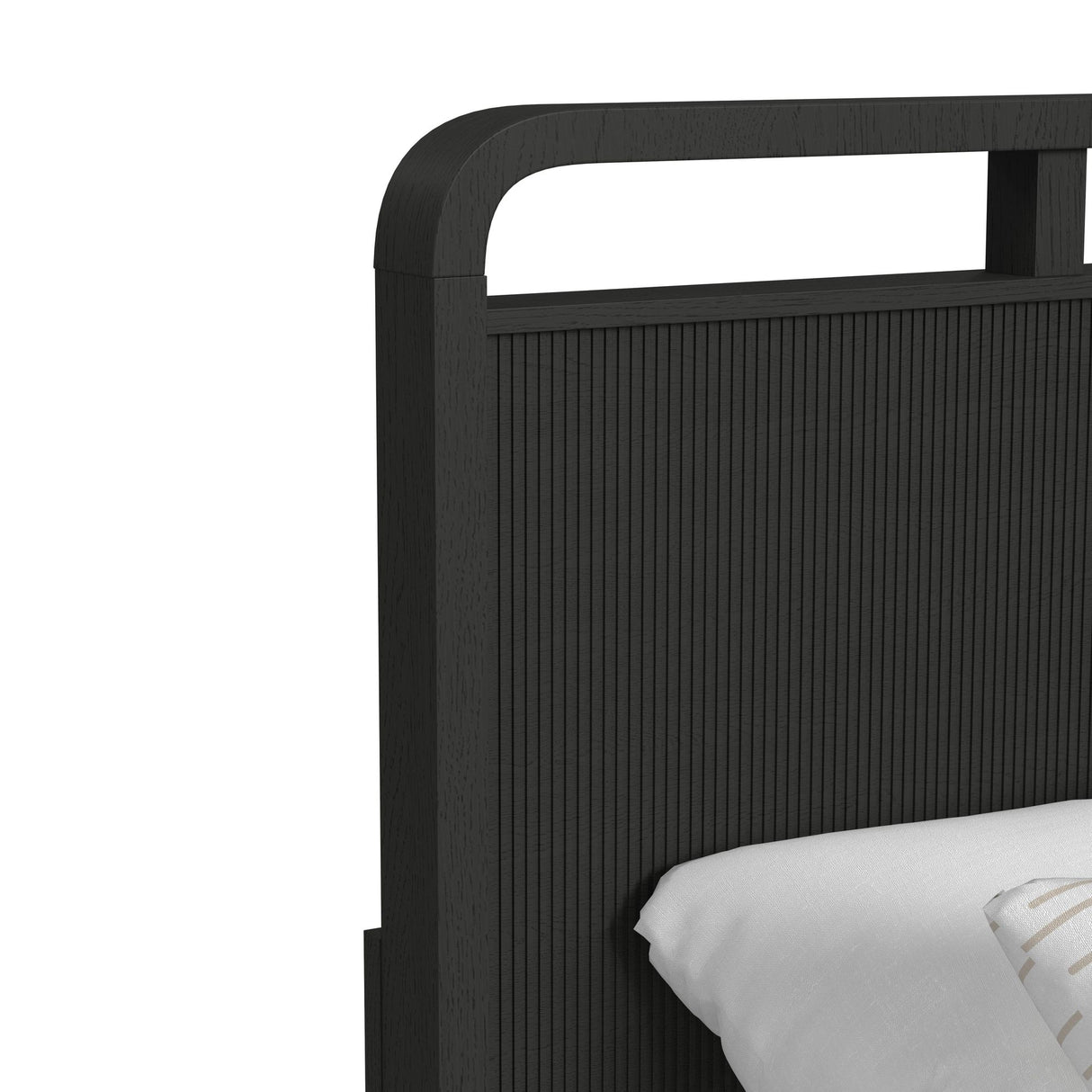 Ridgemont Storage Bed in Black with Grain