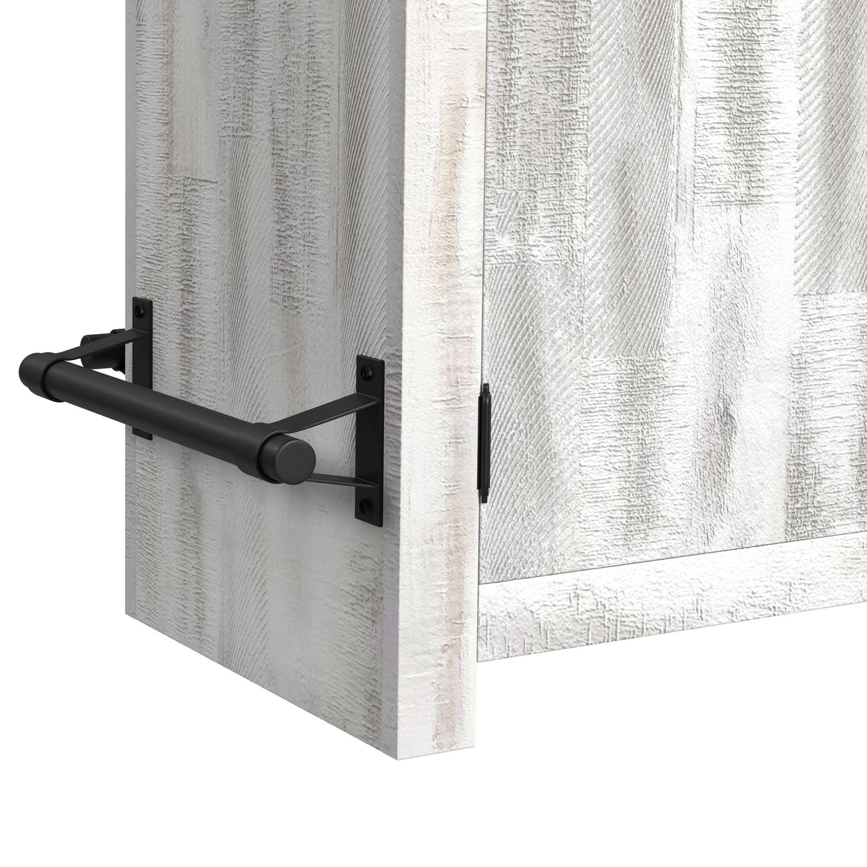 Rogen Rustic Bar Table with Ice Tray, USB and Power in Rustic White