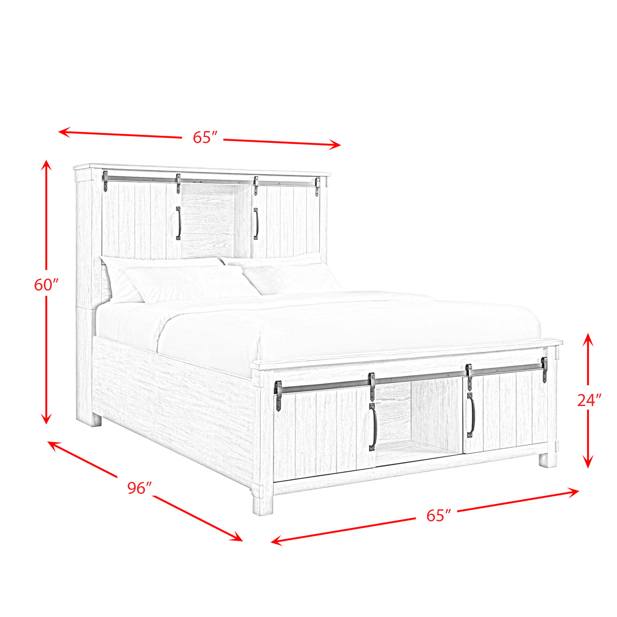 Scott Platform Storage Bedroom Set