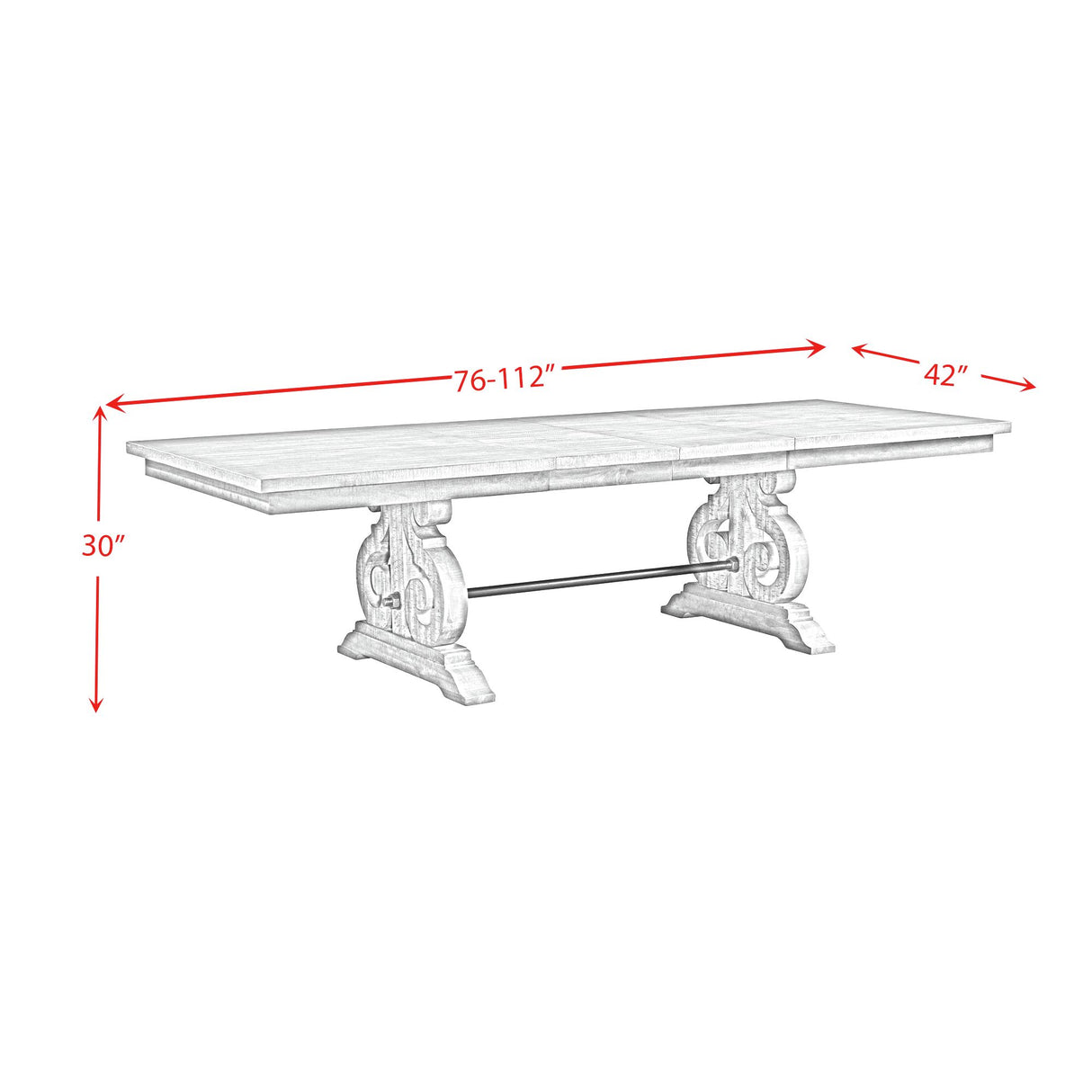 Stone Dining 7PC Set- Table, 4 Side Chairs, & 2 Parson Chairs