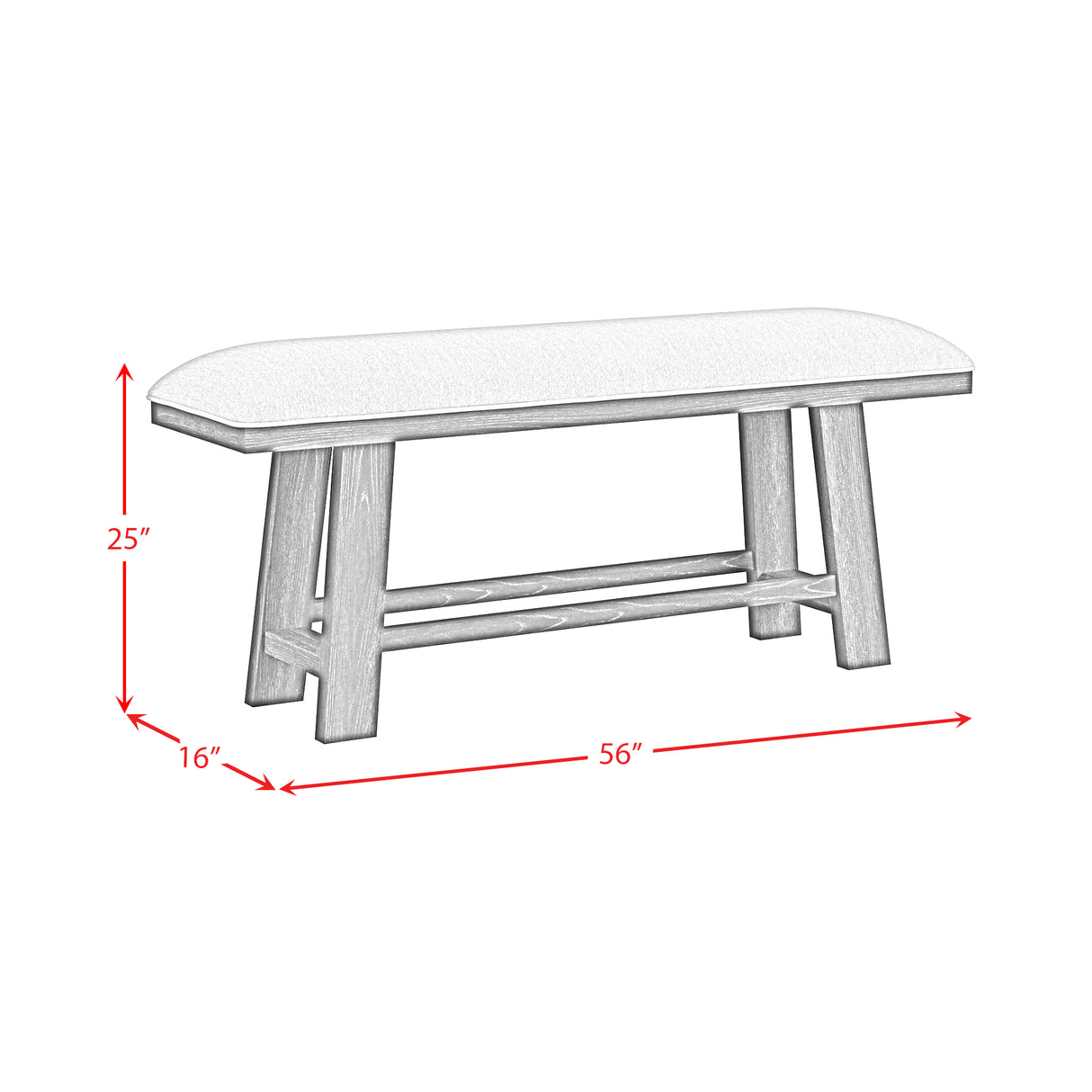 Transcend Counter Height Dining Set in Charcoal-Table and Four Chairs