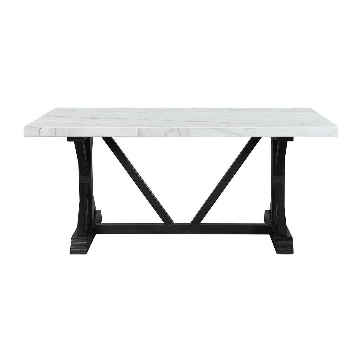 Tuscany 70" Marble Standard Height Rectangular Dining Table