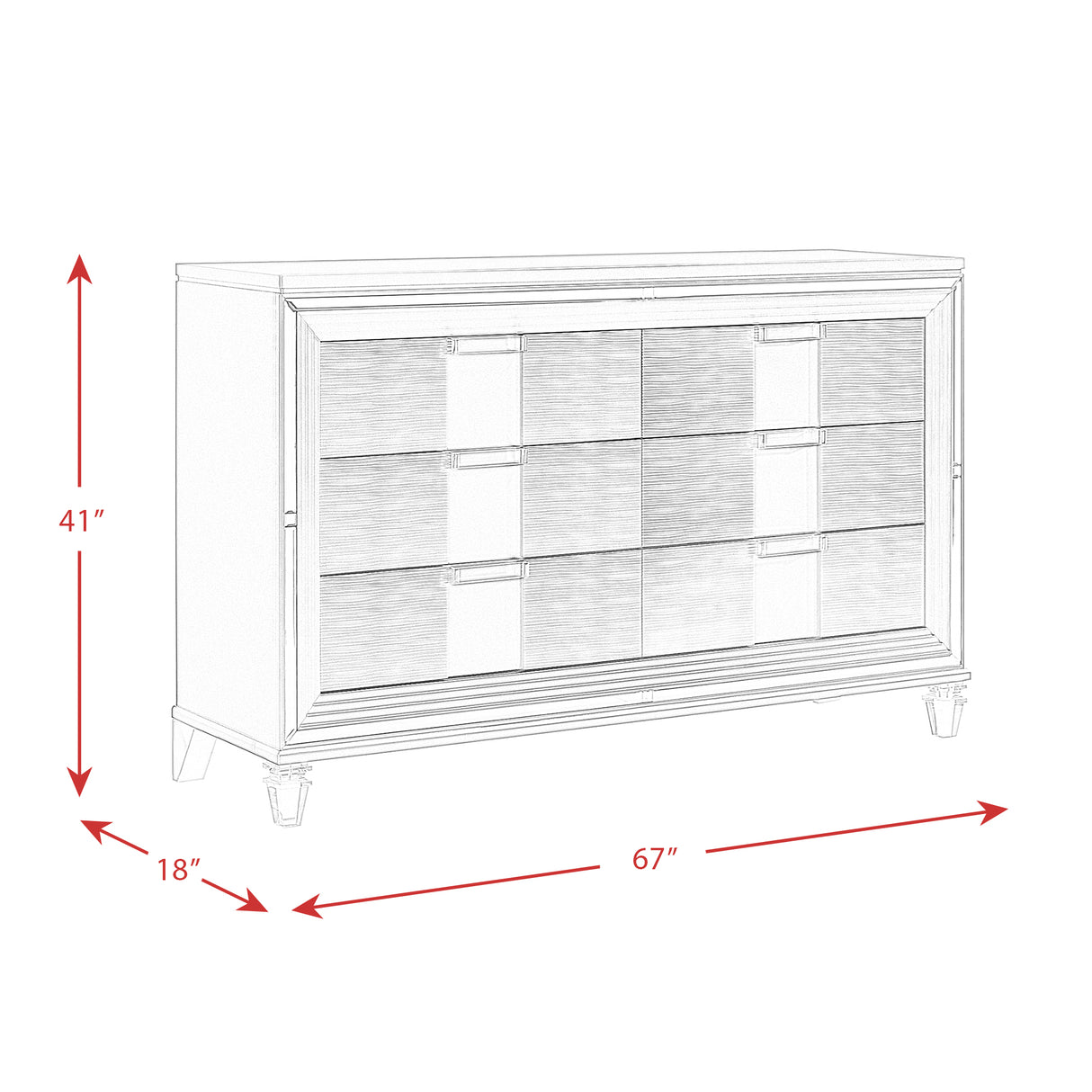 Twenty Nine Dresser White