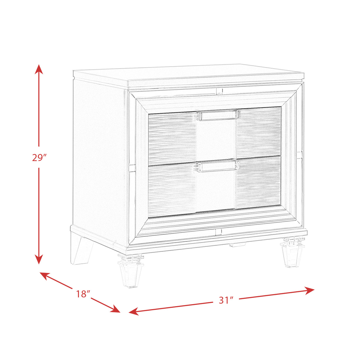 Twenty Nine Nightstand w/USB