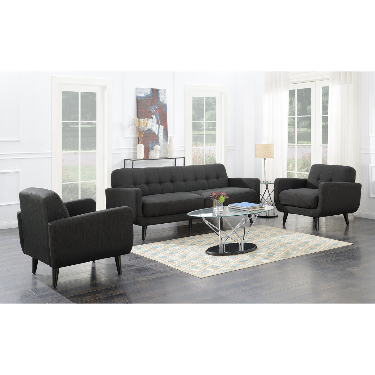 Hadley 4480 KD Chair Heirloom Charcoal