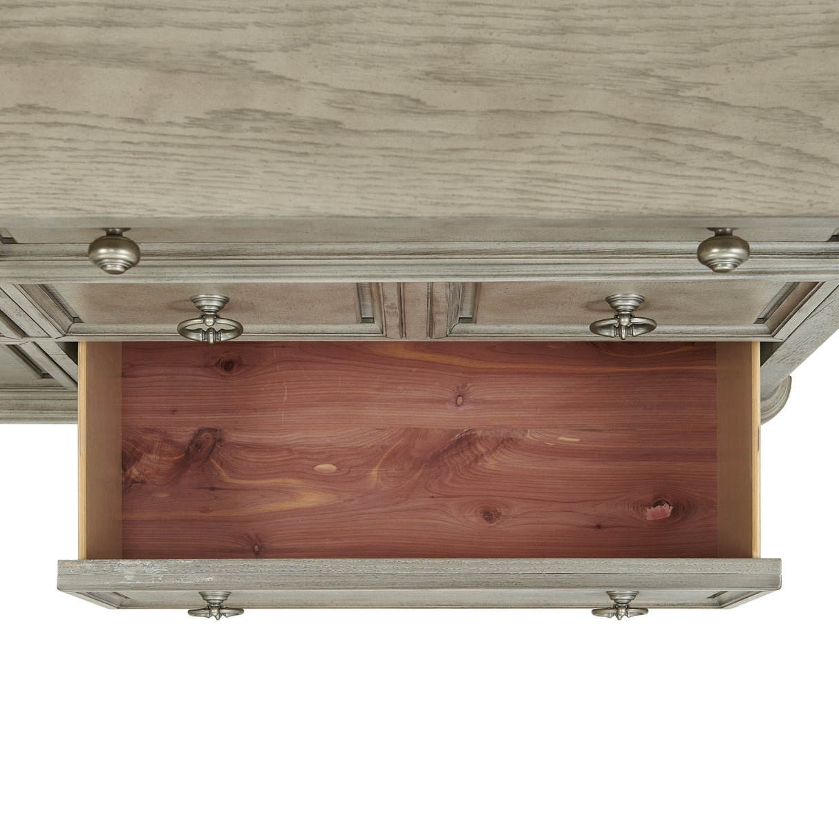Whit-Ash 6-Drawer Dresser in Light Grey